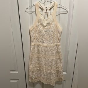 American Eagle Cream Lace Mini Dress